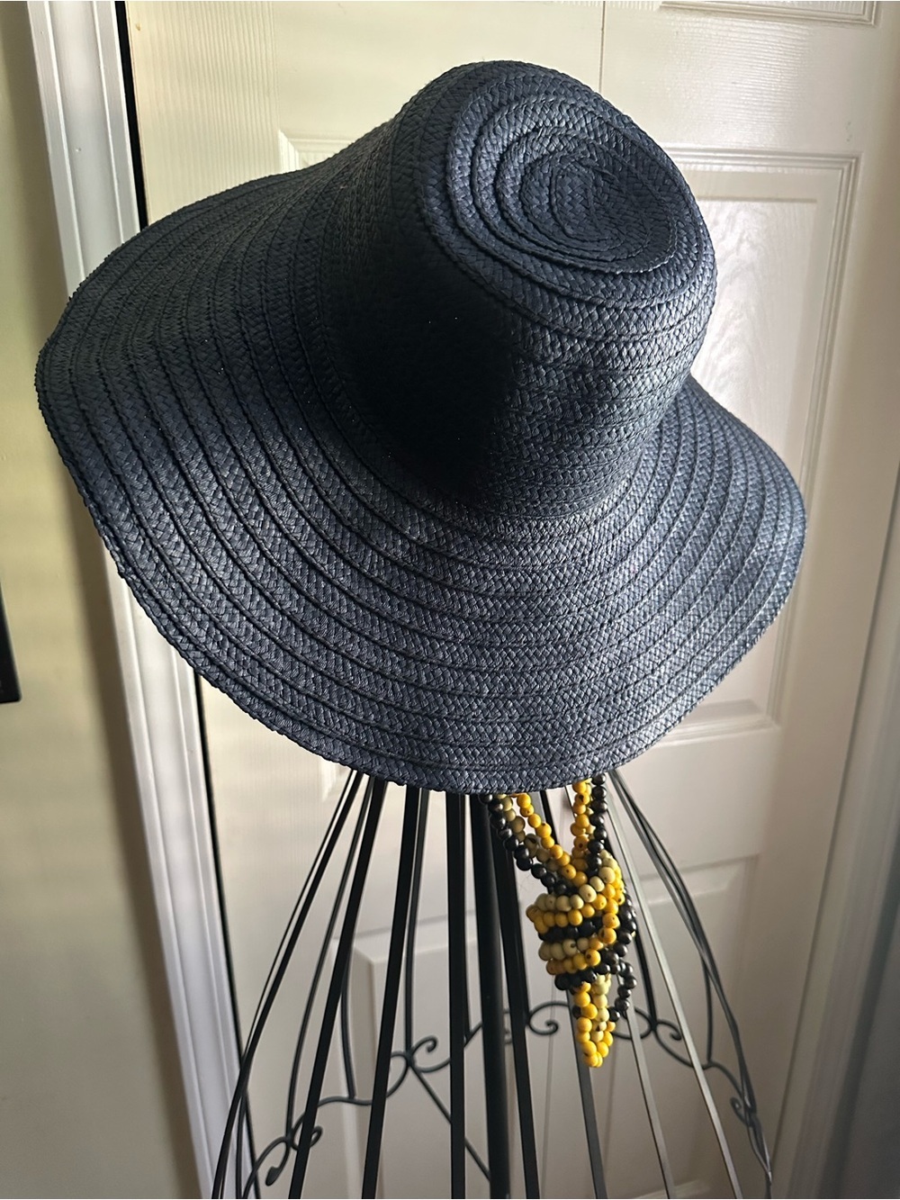 GAP Navy Blue Wide Brim Straw Sun Hat